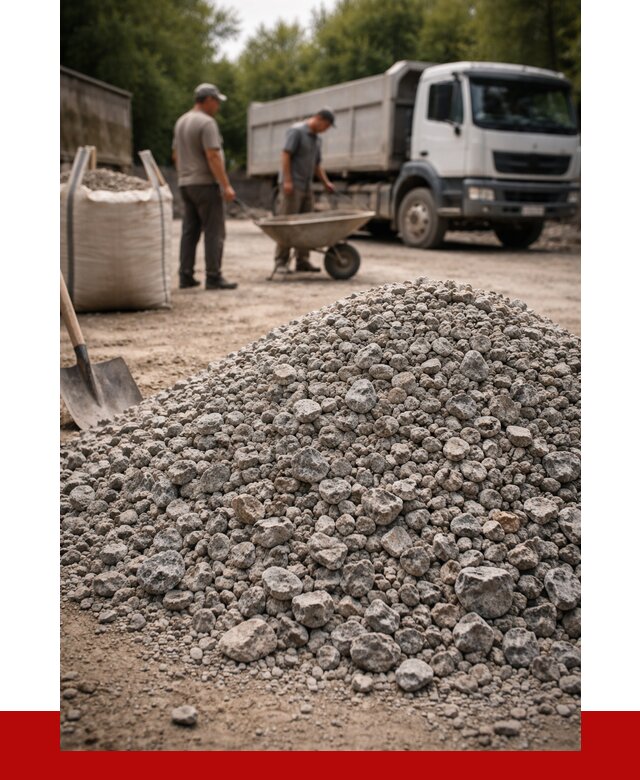 Гранитный щебень фракция 20-40 в Россоши от 3318 руб. ПРОНЕРУДРсс