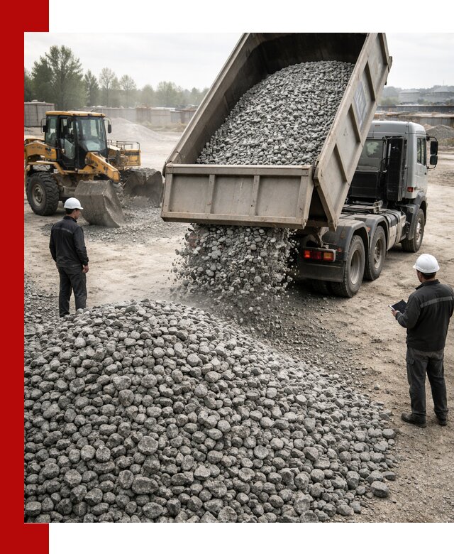 Доставка гранитного щебня фракции 20-40 в Россоши