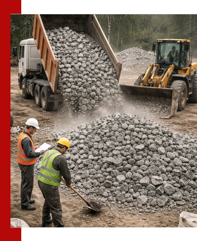 Гранитный щебень фракция 70-150 доставка в Россоши