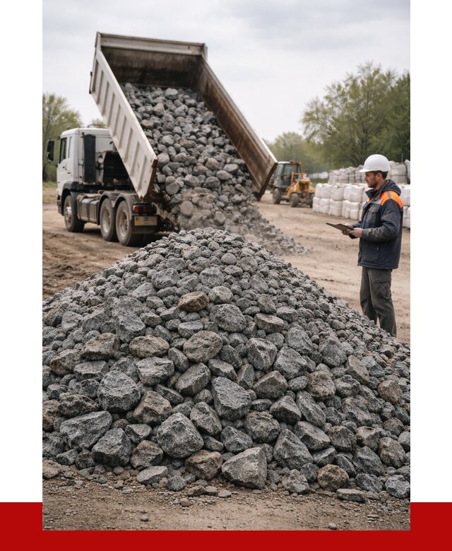 Гранитный щебень фракция 100-200 в Россоши от 4355 р. ПРОНЕРУДРсс