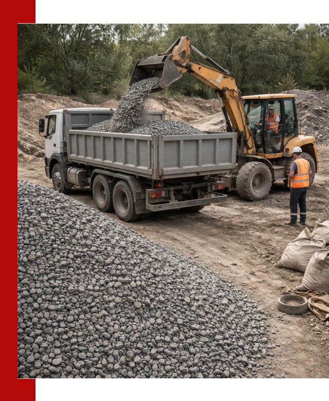 Доставка гравийного щебня в Россоши оптом и в розницу