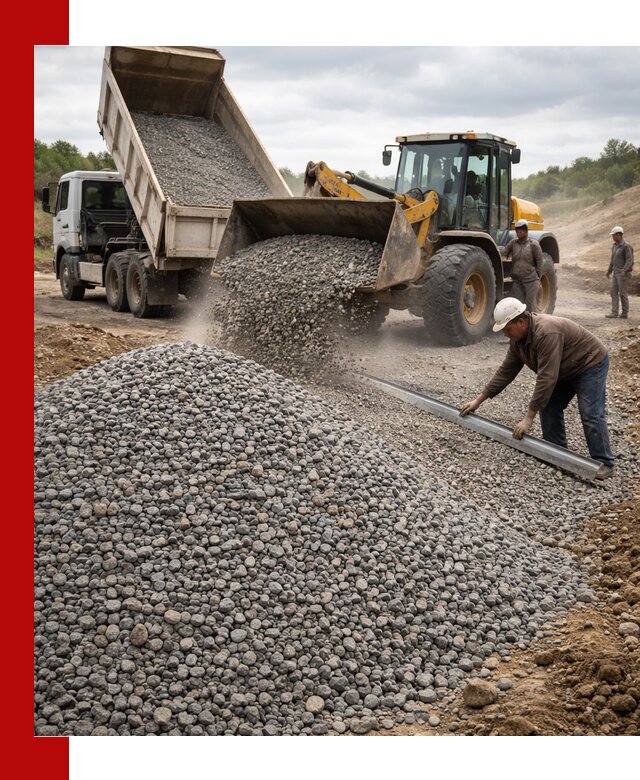 Гравийный щебень фракция 5-20 с доставкой в Россоши