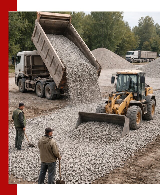 Купить гравийный щебень фракция 20-40 в Россоши с доставкой