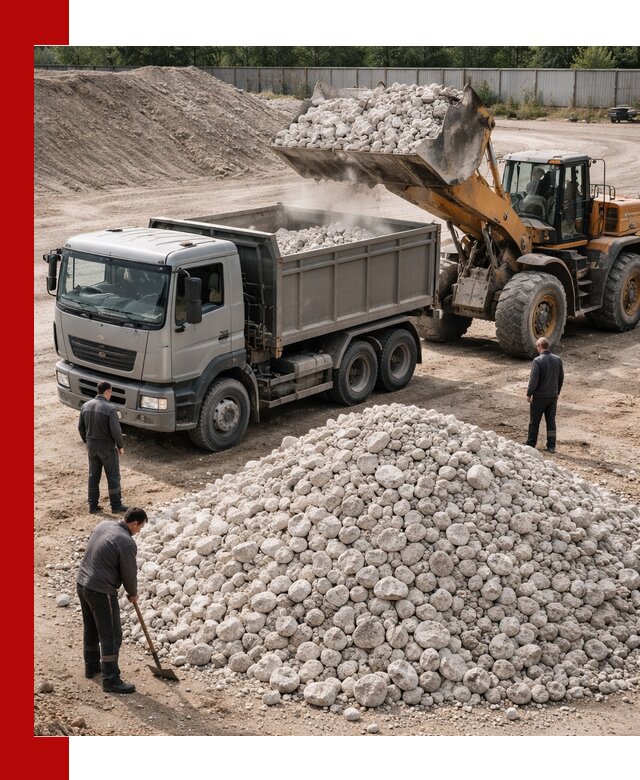 Известняковый щебень фракция 70–150 с доставкой в Россоши