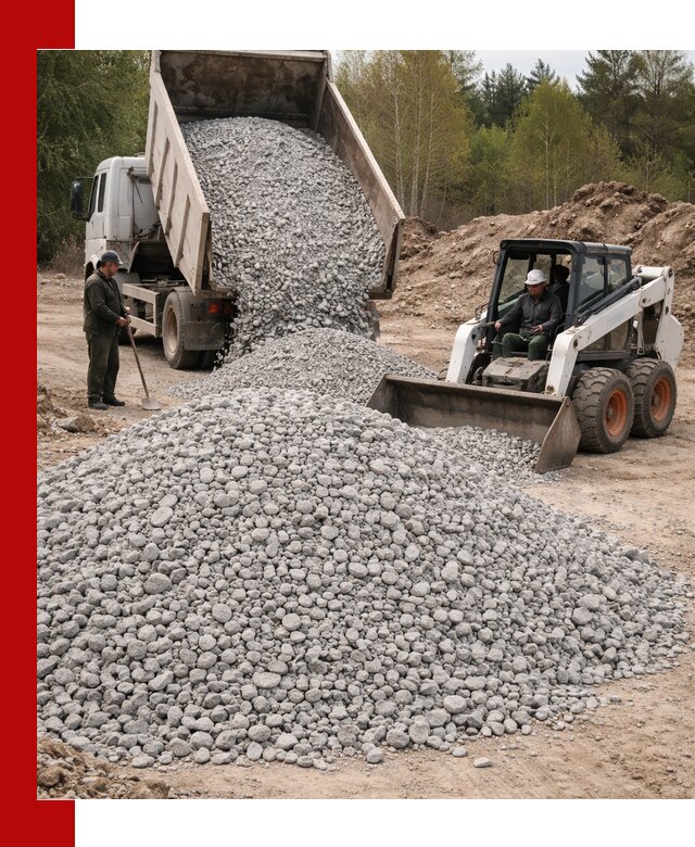 Доставка доломитового щебня в Россоши напрямую от карьера