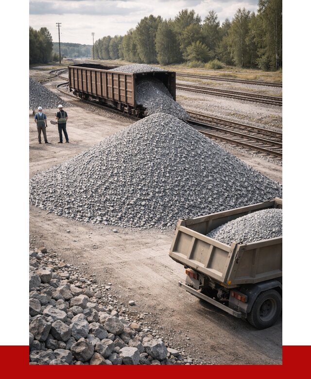 Железнодорожный щебень 20-60 в Россоши от 1763 р. | ПРОНЕРУДРсс