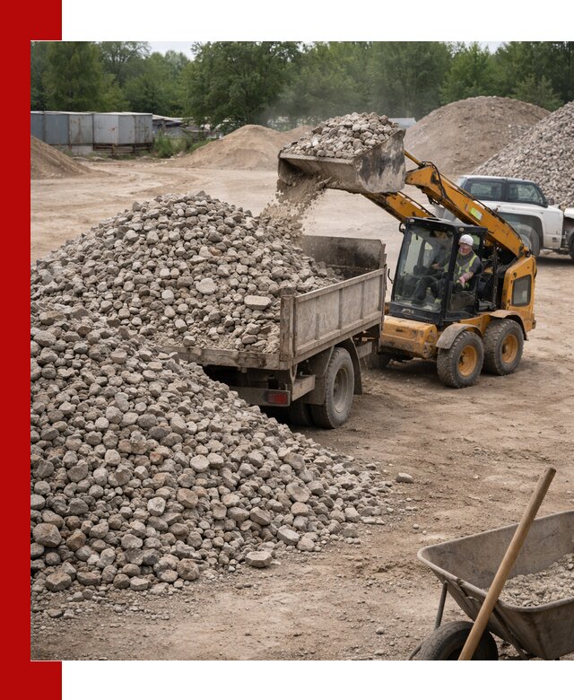 Доставка вторичного щебня в Россоши для строительных работ