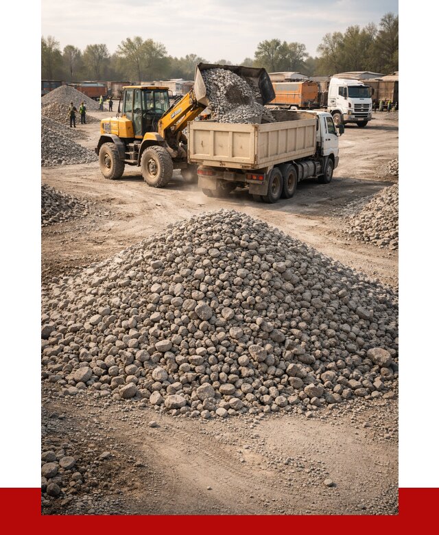 Вторичный щебень фракция 40-70 в Россоши от 1804 р, ПРОНЕРУДРсс