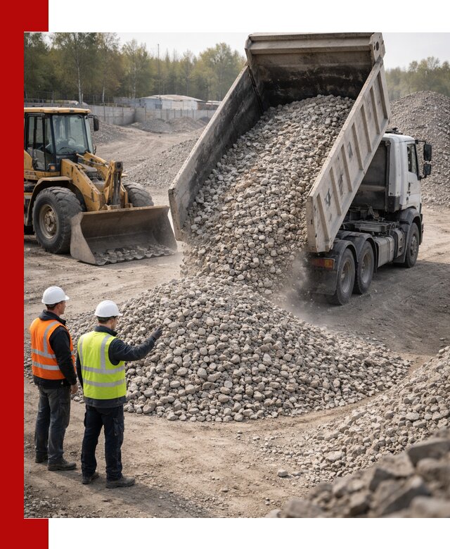 Вторичный щебень фракция 40–70 доставка в Россоши