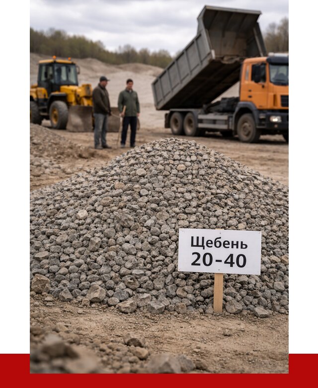 Бетонный щебень фракция 20-40 в Россоши от 2540 р. | ПРОНЕРУДРсс