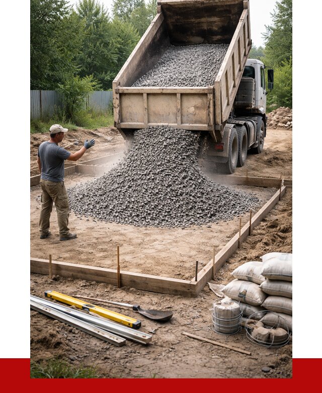 Купить щебень для фундамента в Россоши от 4666 р. | ПРОНЕРУДРсс