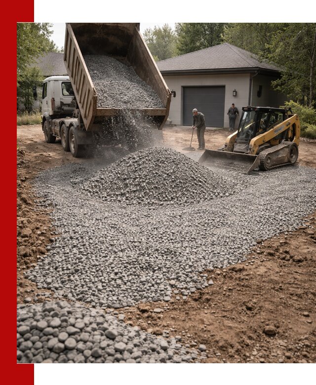 Щебень для парковки в Россоши: доставка и укладка качественного материала