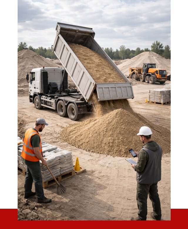 Карьерный песок с доставкой в Россоши от 3733 р. ПРОНЕРУДРсс