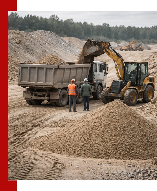 Карьерный среднезернистый песок с доставкой в Россоши