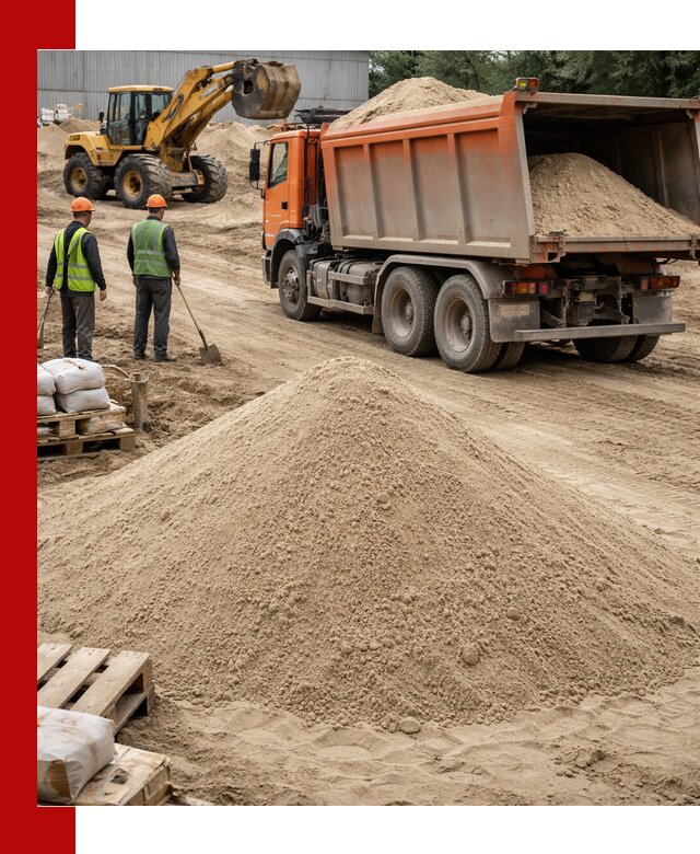 Доставка и продажа мытого речного песка в Россоши