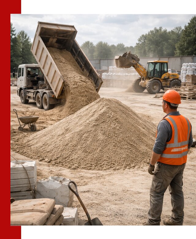 Доставка строительного песка с самосвалом в Россоши