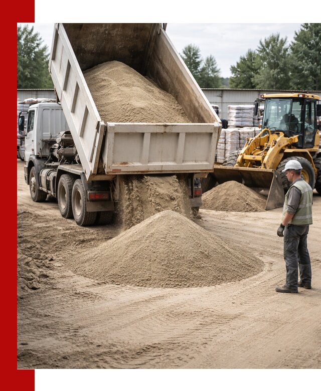 Поставка и доставка песка для бетона в Россоши