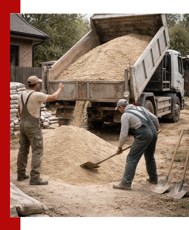 Песок для штукатурки с доставкой в Россоши качественный и чистый