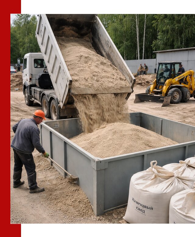 Кварцевый песок для фильтра в Россоши — доставка и качество