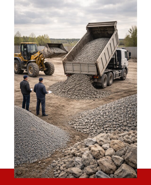 Гравий и камень с доставкой в Россоши от 4355 р. - ПРОНЕРУДРсс