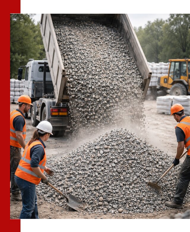 Доставка гравия и камня в Россоши оптом и в розницу