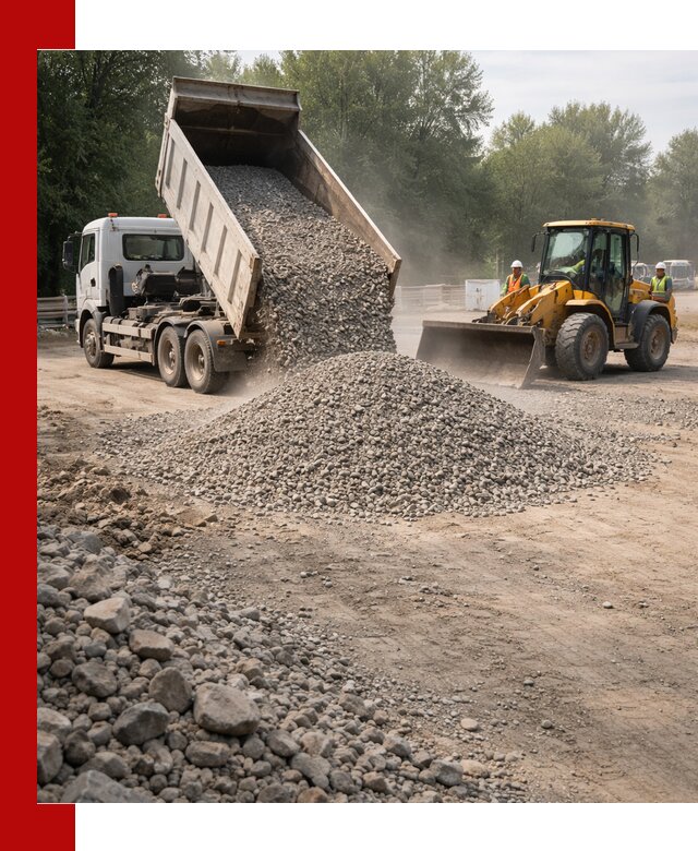 Гравий фракция 5–20 доставка в Россоши оптом и в розницу
