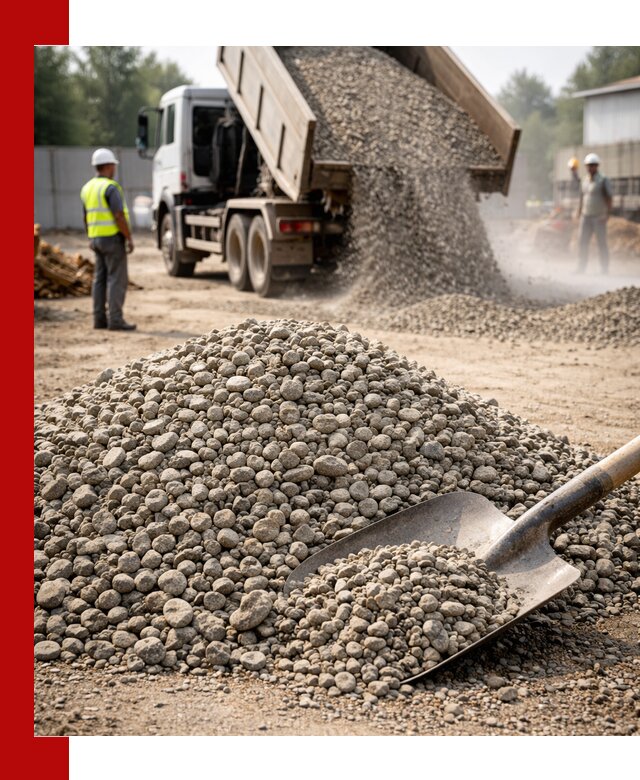 Доставка гравия фракции 20-40 в Россоши с самосвалами