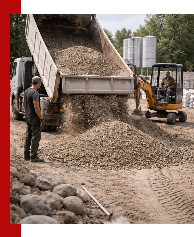 Доставка ПГС С3 в Россоши самосвалами и миксерами