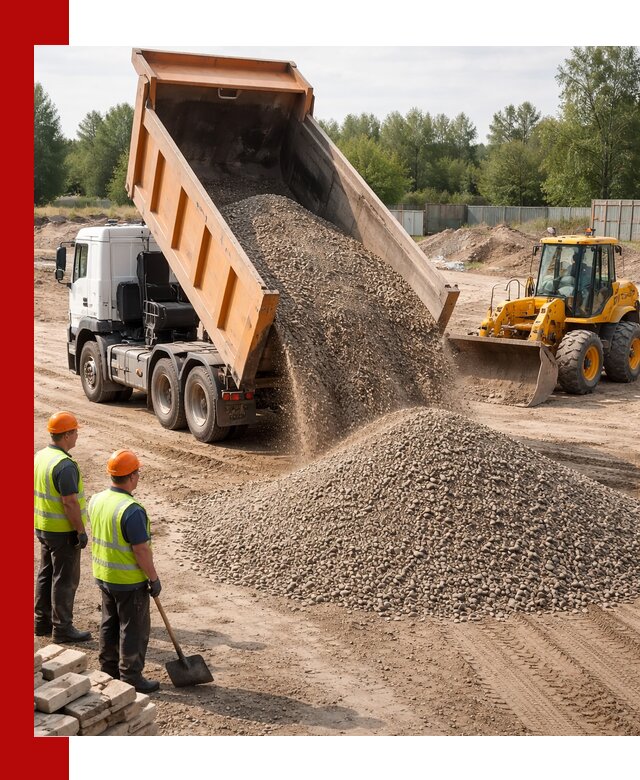 Доставка щебёночно-песчаной смеси ЩПС С7 в Россоши