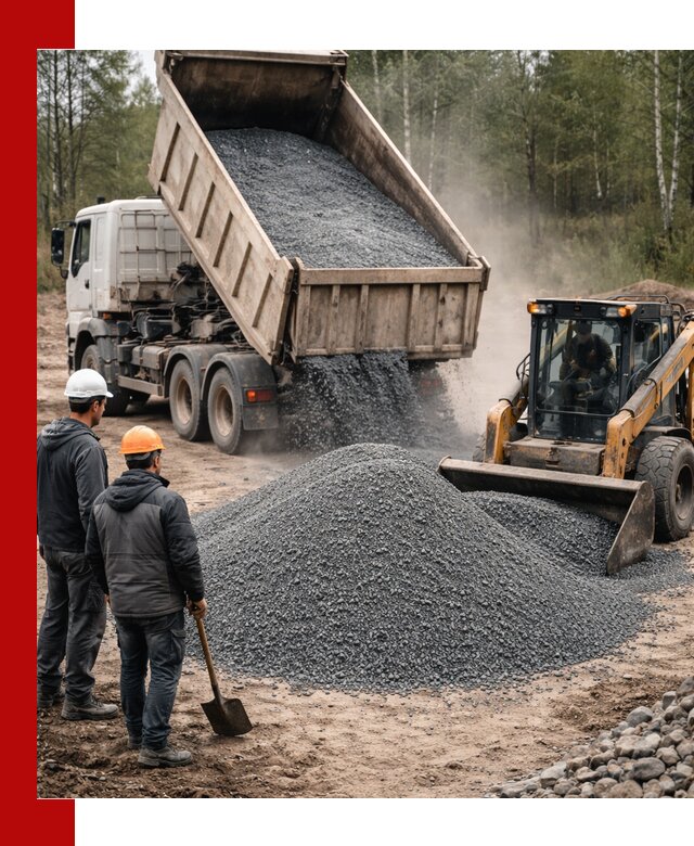 Гранитный отсев 0-5 с доставкой и разгрузкой в Россоши