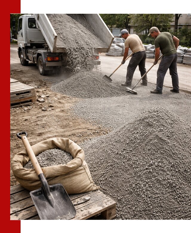 Отсев для тротуарной плитки в Россоши — доставка и укладка