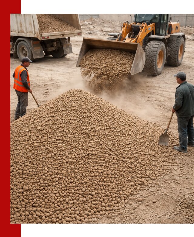 Керамзит фракция 10-20 с доставкой в Россоши