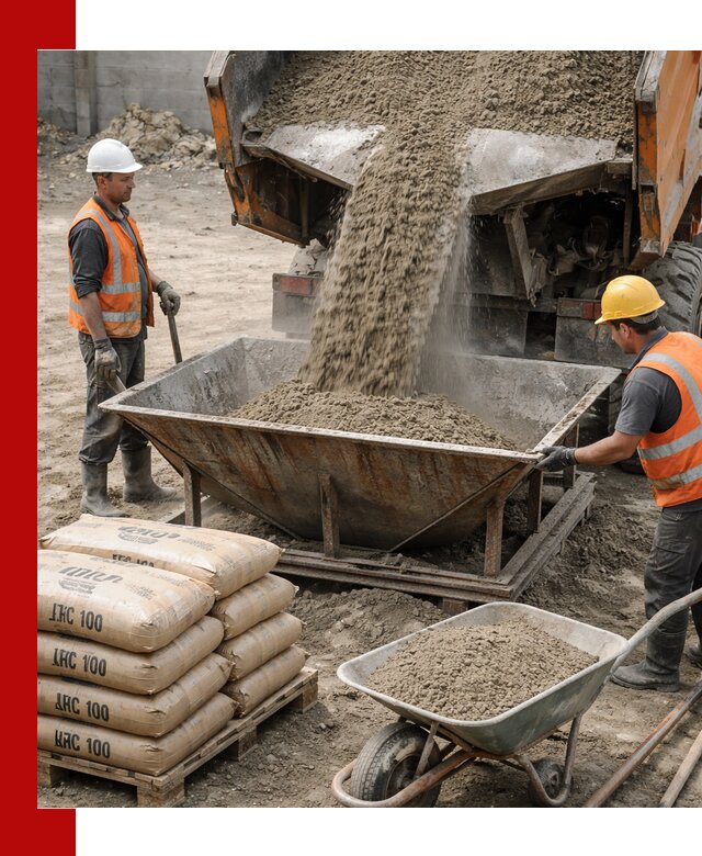 Доставка цементно-песчаной смеси М100 в Россоши