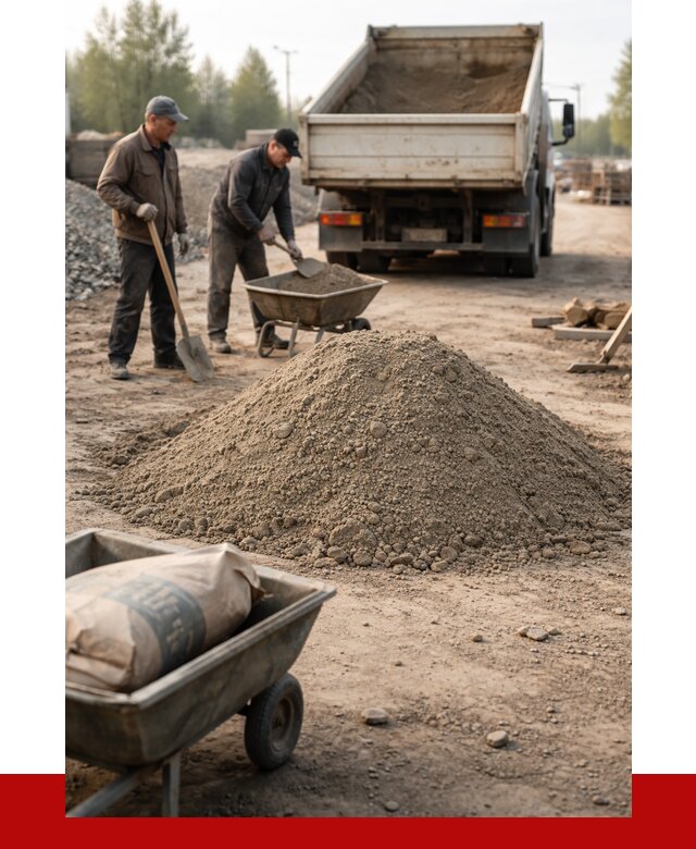 Цементно-песчаная смесь М150 в Россоши от 4873 р. | ПРОНЕРУДРсс