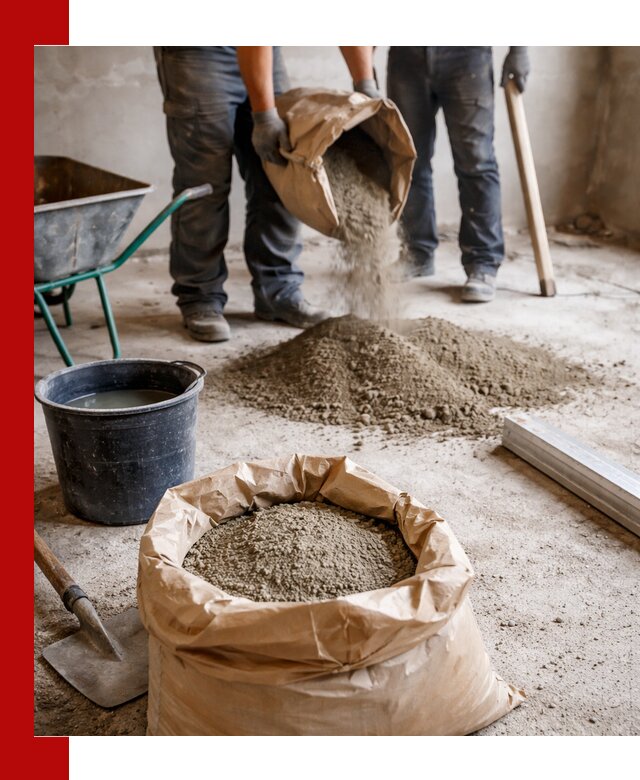 Доставка сухой смеси для стяжки в Россоши