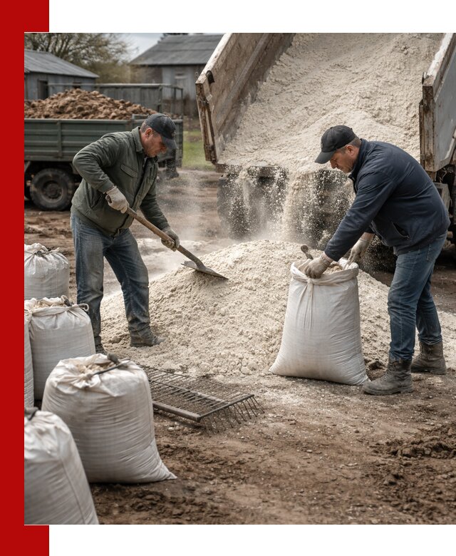 Доставка извести пушонки в Россоши оптом и мелким оптом