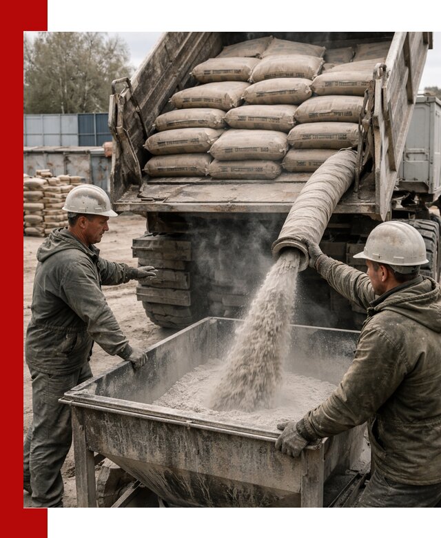 Доставка цемента М400 в Россоши оптом и в розницу