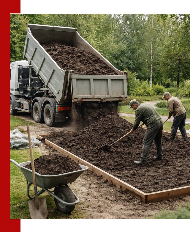 Доставка грунта для озеленения и благоустройства в Россоши