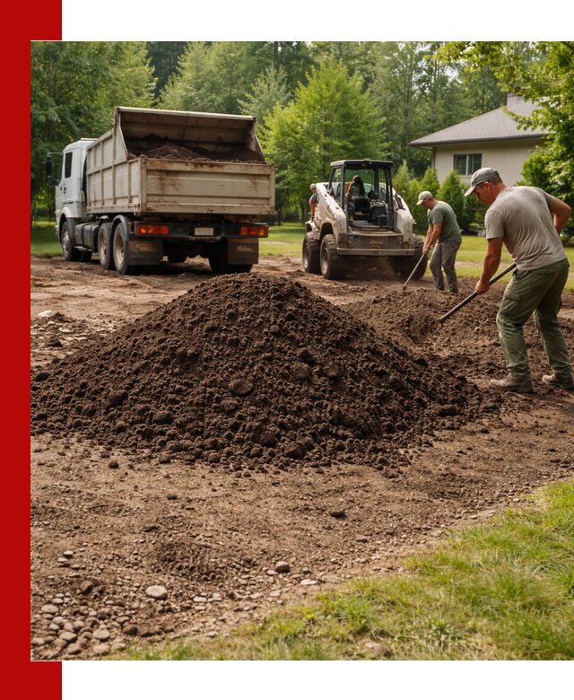 Доставка и укладка грунта для газона в Россоши