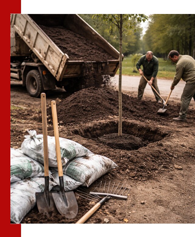 Грунт для посадки деревьев в Россоши — доставка и подготовка почвы