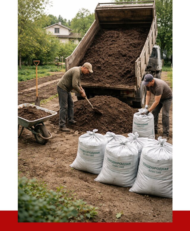 Плодородная смесь в Россоши от 4355 р./куб с доставкой | ПРОНЕРУДРсс