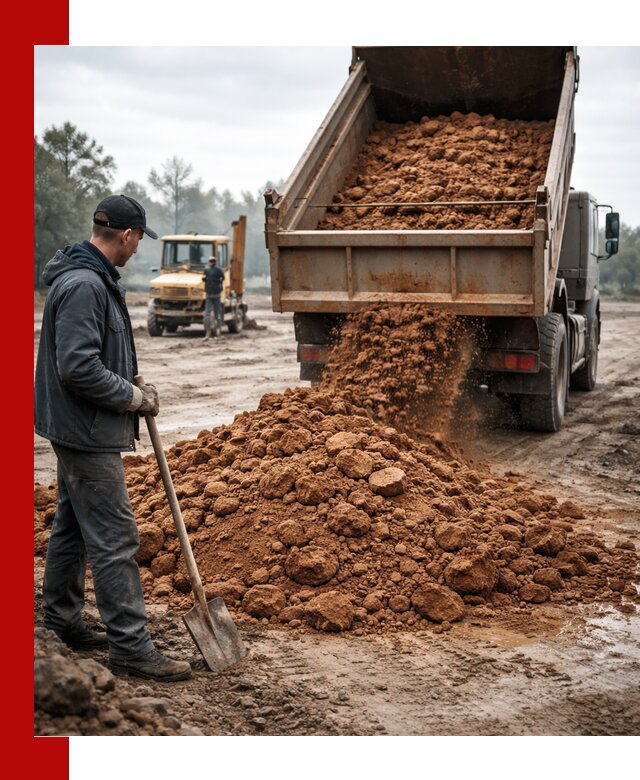 Глина для засыпки в Россоши с доставкой самосвалами