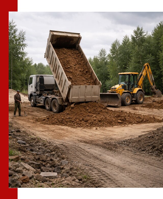 Доставка суглинка самосвалами в Россоши подсыпка и планировка