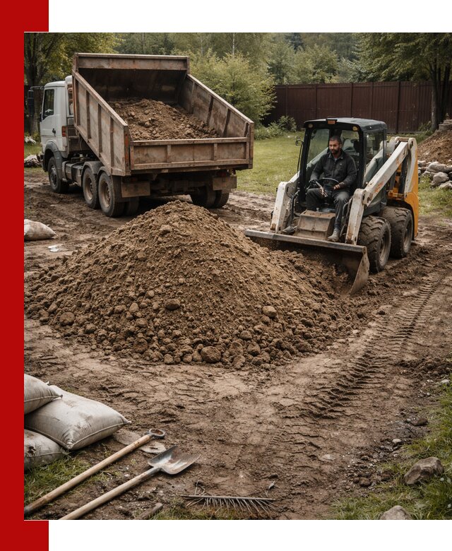 Суглинок для планировки участков в Россоши с доставкой и выгрузкой