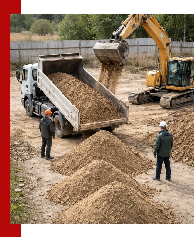 Доставка супеси вагонными и автопартиями в Россоши