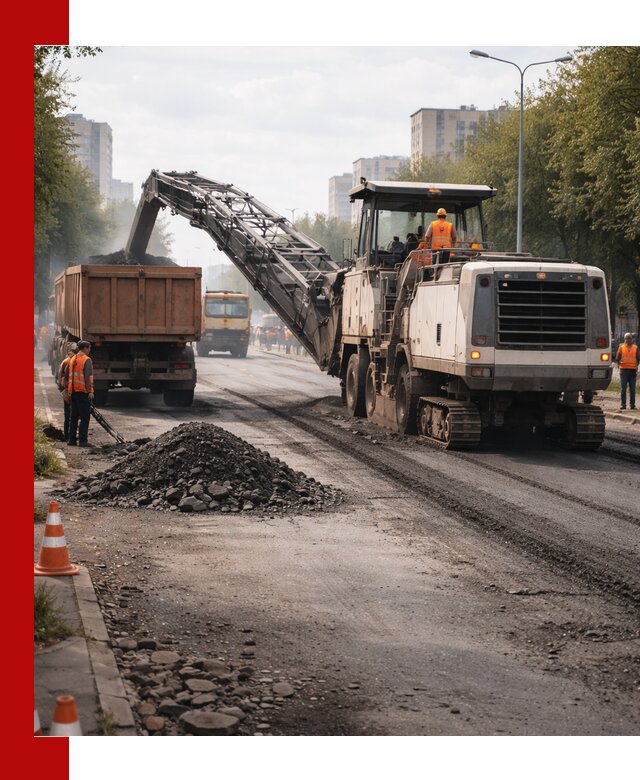 Фрезерованный асфальт в Россоши — удаление и вывоз старого покрытия