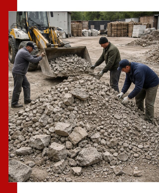 Демонтаж и вывоз бой бетона в Россоши