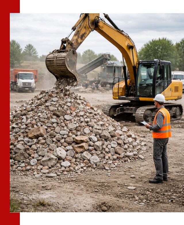 Доставка и вывоз строительного боя в Россоши