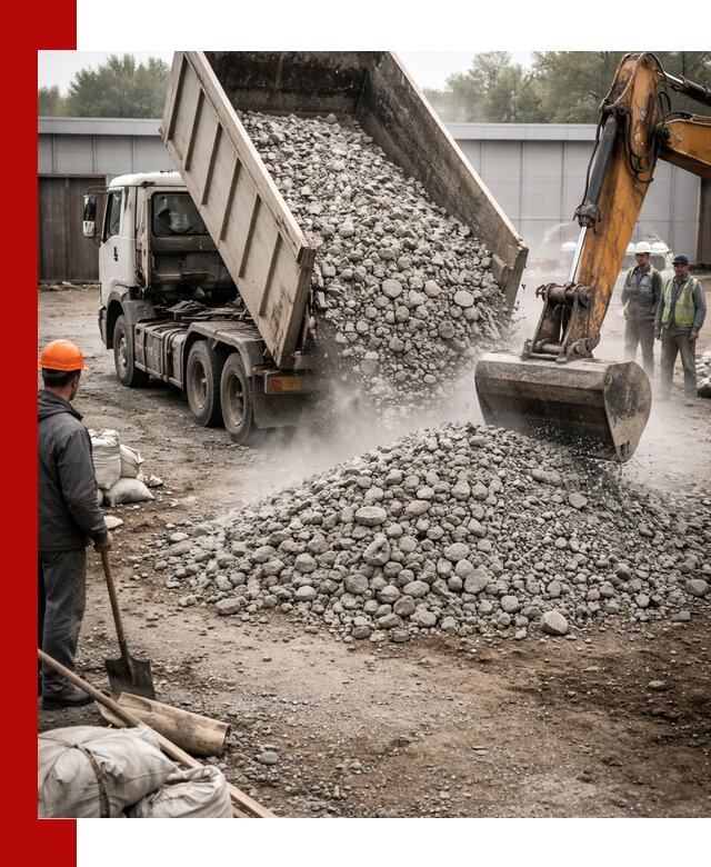 Доставка дробленого бетона в Россоши оптом и в розницу