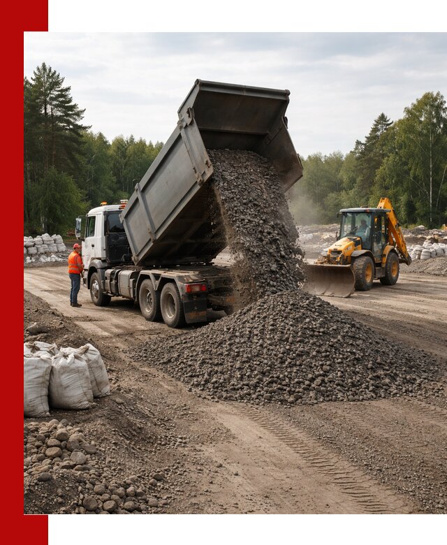 Доставка дробленого асфальта в Россоши для дорожных работ
